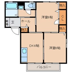 プラウドAの物件間取画像